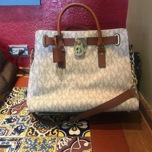 Michael Kors Bag White and Brown